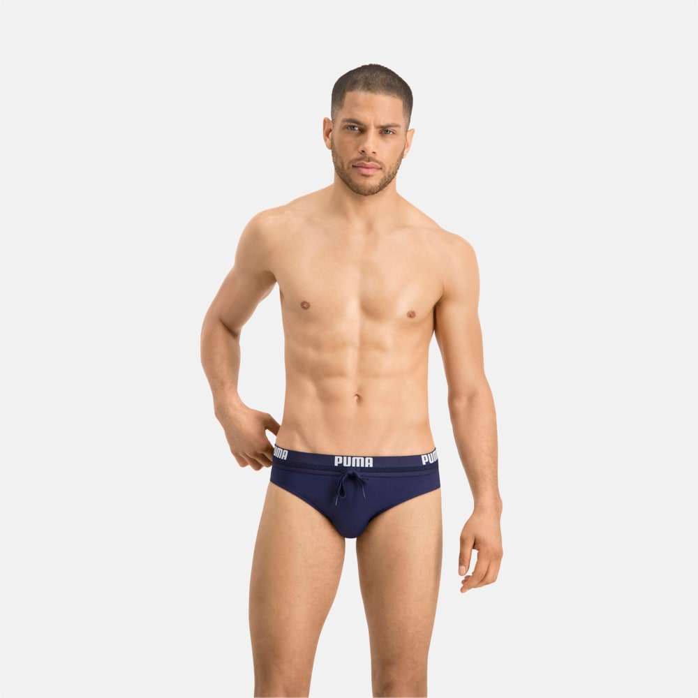 Изображение Puma Плавки PUMA Swim Men Logo Swim Brief #1: navy