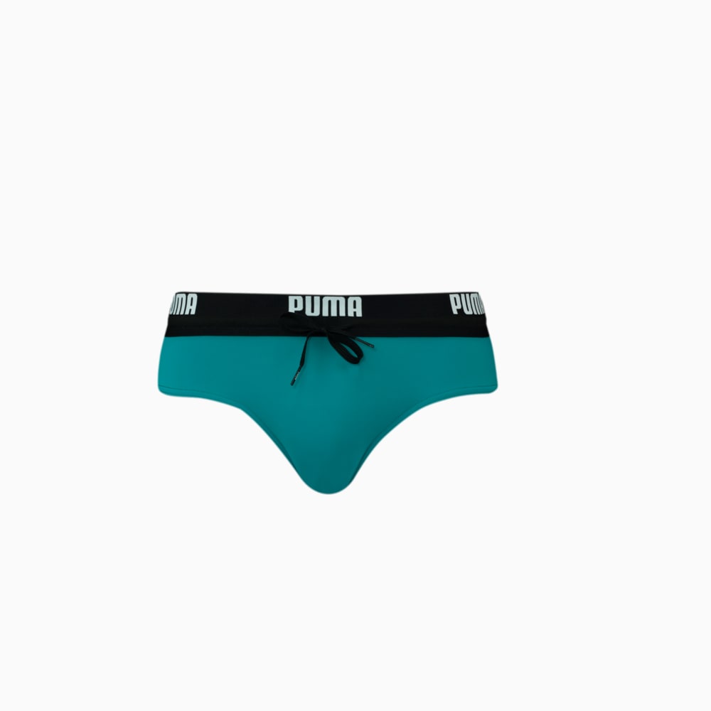 Зображення Puma Плавки PUMA Swim Men Logo Swim Brief #1: real teal