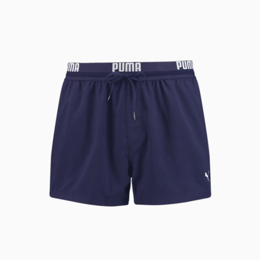 Изображение Puma Шорты для плавания PUMA Swim Men Logo Short Length Swim Shorts #1: navy