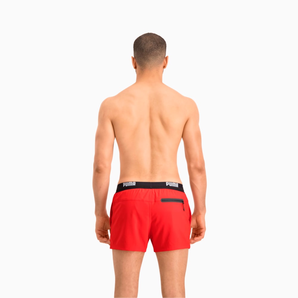 Зображення Puma Шорти для плавання PUMA Swim Men Logo Short Length Swim Shorts #2: Red