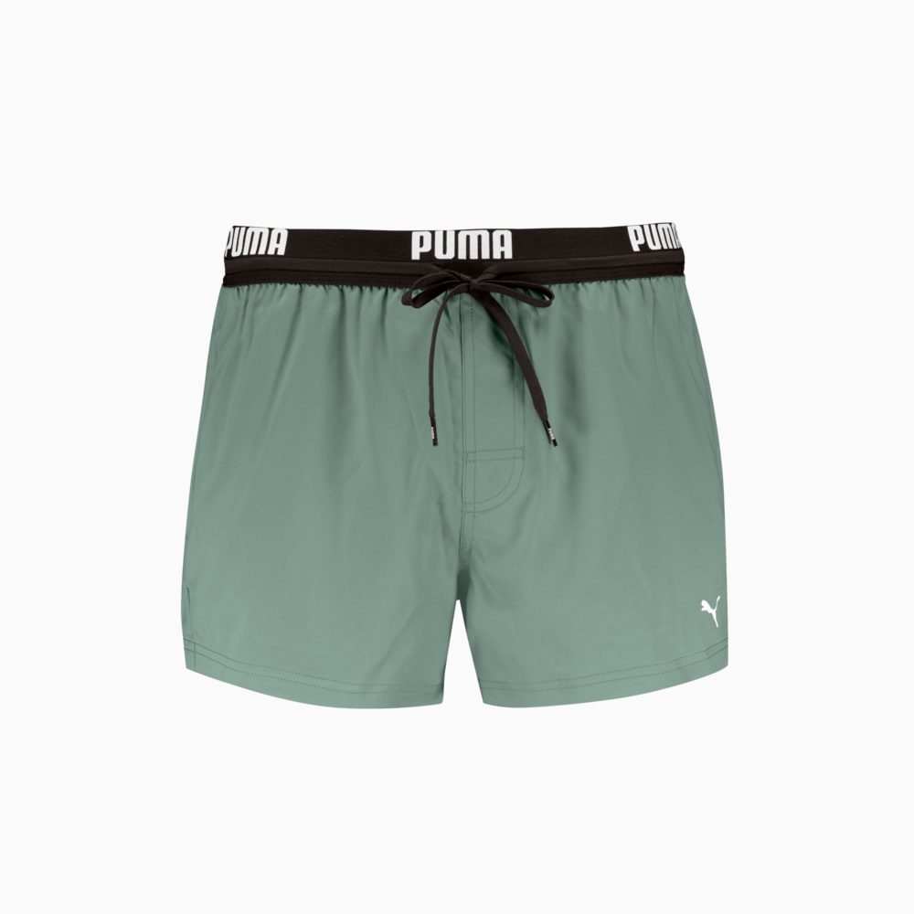 Зображення Puma Шорти для плавання PUMA Swim Men Logo Short Length Swim Shorts #1: Dark Green