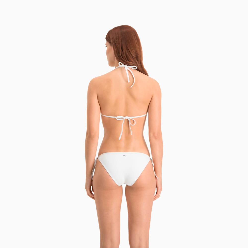 Зображення Puma Ліф для плавання PUMA Swim Women Triangle Bikini Top #2: White