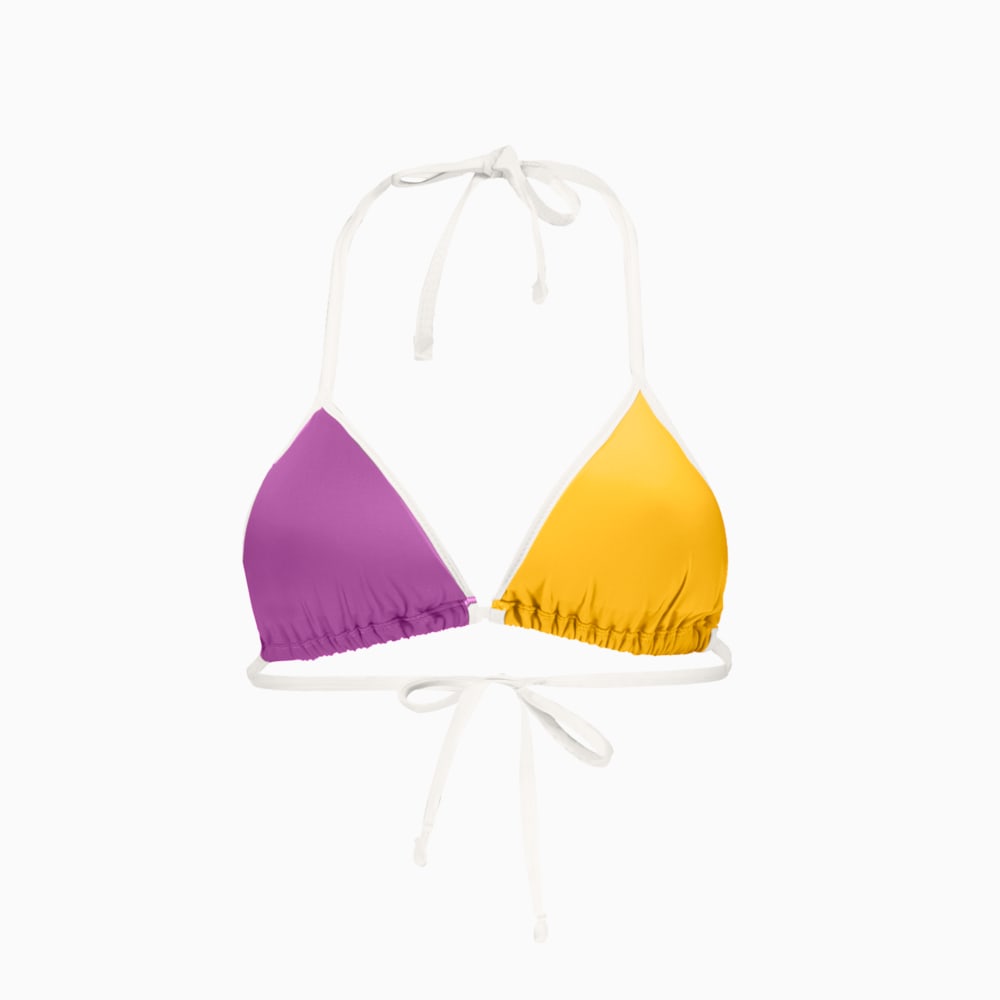 Изображение Puma Лиф для плавания PUMA Swim Women Triangle Bikini Top #2: Magenta