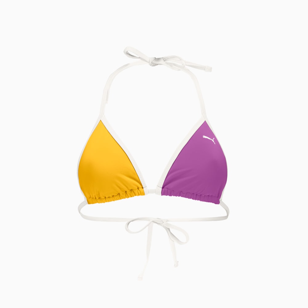 Изображение Puma Лиф для плавания PUMA Swim Women Triangle Bikini Top #1: Magenta