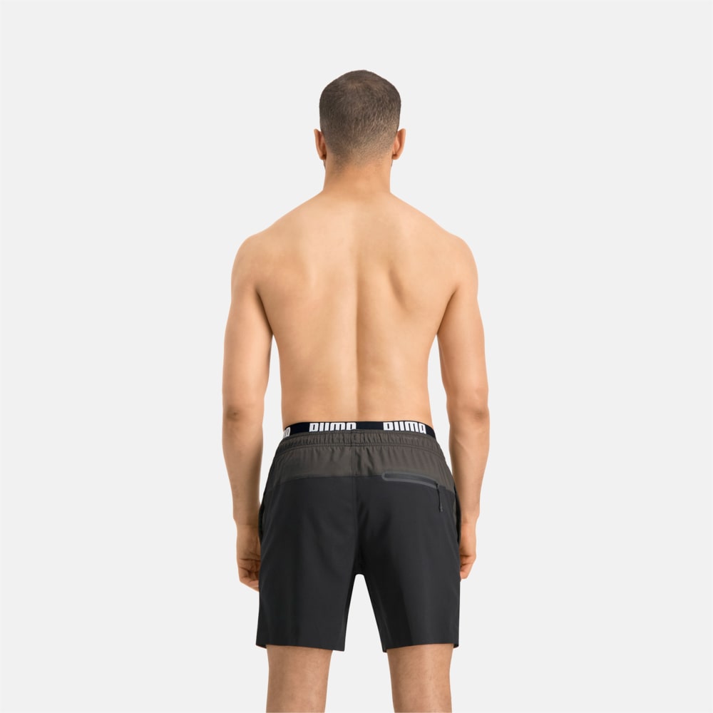 

PUMA - male - Шорты для плавания PUMA Swim Men Logo Medium Length Swim Shorts – black/grey –, Черный