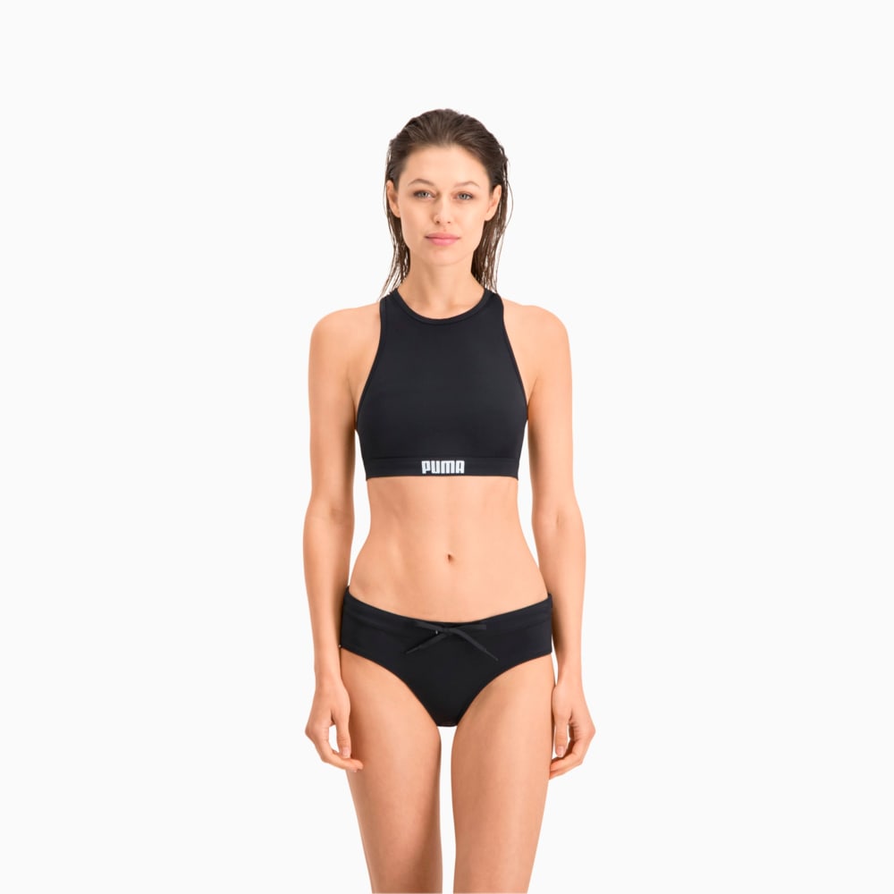 Изображение Puma Топ для плавания PUMA Swim Women Racerback Swim Top #1: black