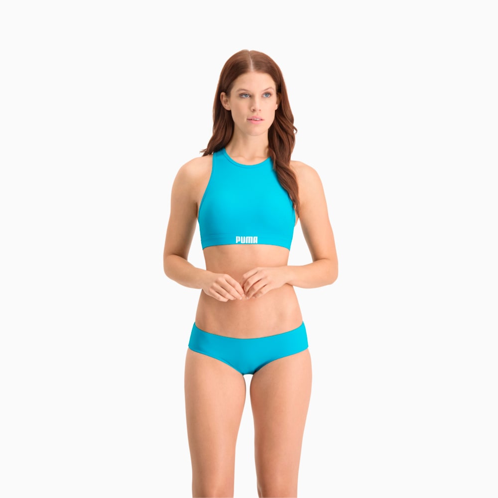 Зображення Puma Топ для плавання PUMA Swim Women Racerback Swim Top #1: scuba blue