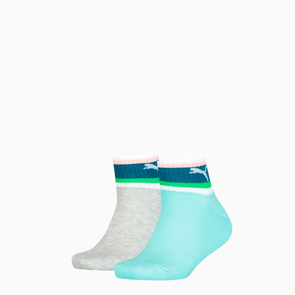 Изображение Puma Детские носки Seasonal Stripe Youth Quarter Socks 2 Pack #1