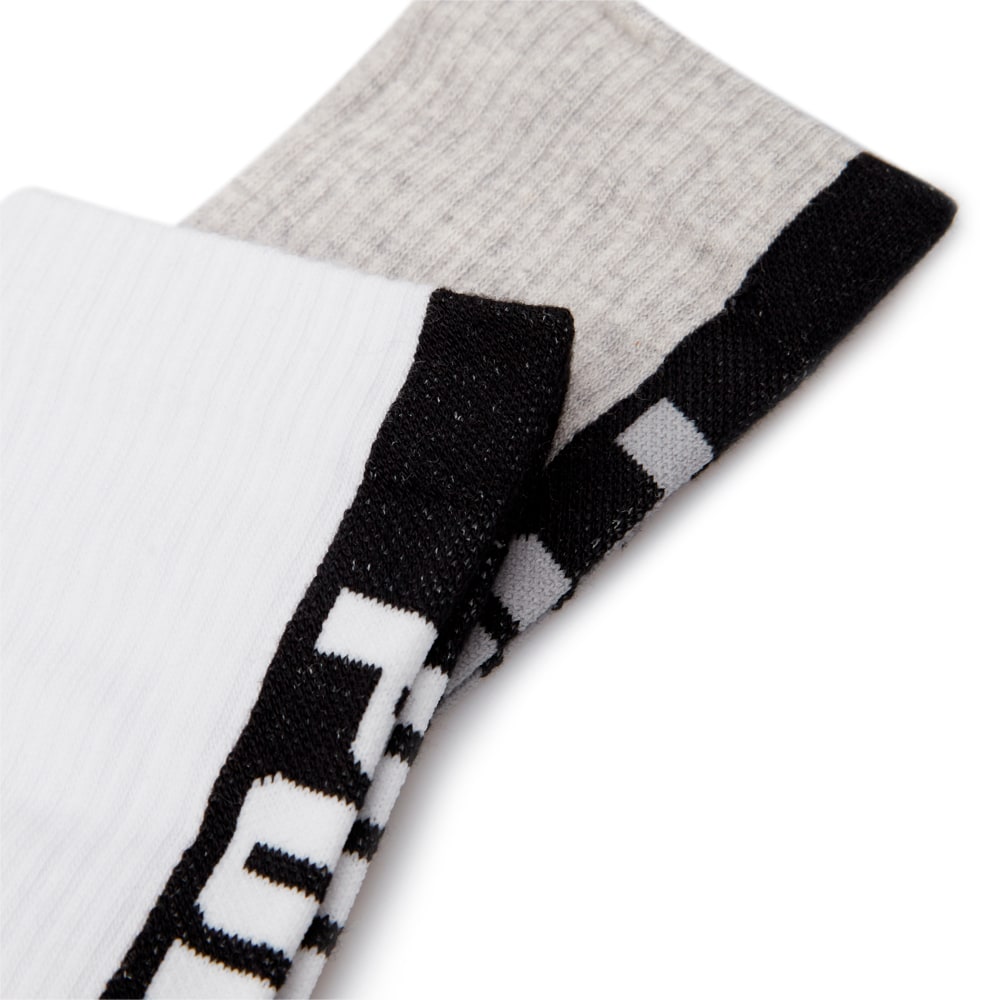 Изображение Puma Носки Seasonal Logo Men's Socks 2 Pack #2: white / grey