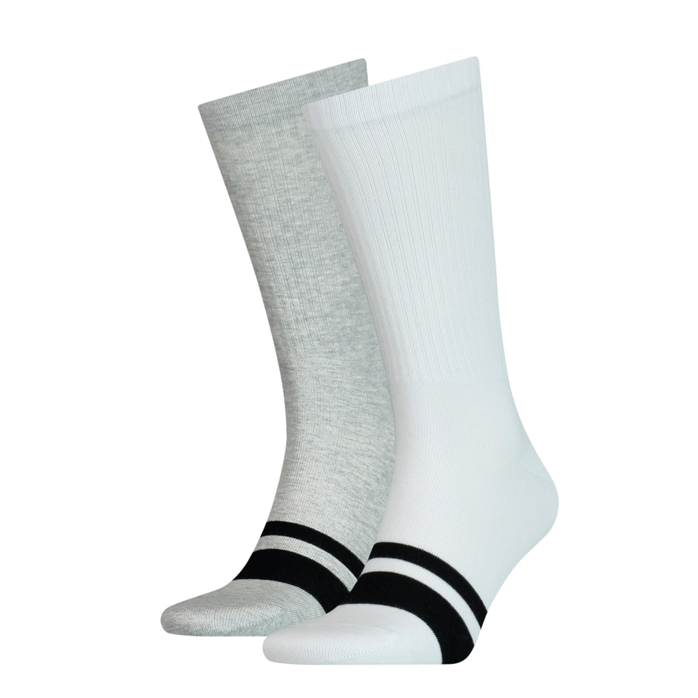Изображение Puma Носки Seasonal Logo Men's Socks 2 Pack #1: white / grey