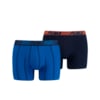 Изображение Puma Мужское нижнее белье PUMA LOGO STRIPE BOXER 2P #1: Blue