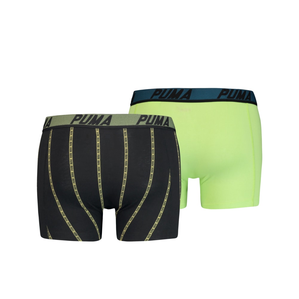 

PUMA - male - Мужское нижнее белье PUMA LOGO STRIPE BOXER 2P – black / green –, Черный