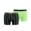 Зображення Puma Чоловіча спідня білизна PUMA LOGO STRIPE BOXER 2P #1: black / green