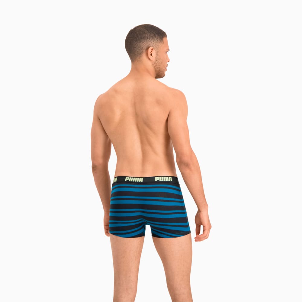 Зображення Puma Чоловіча спідня білизна Heritage Stripe Men's Boxers 2 Pack #2: petrol blue