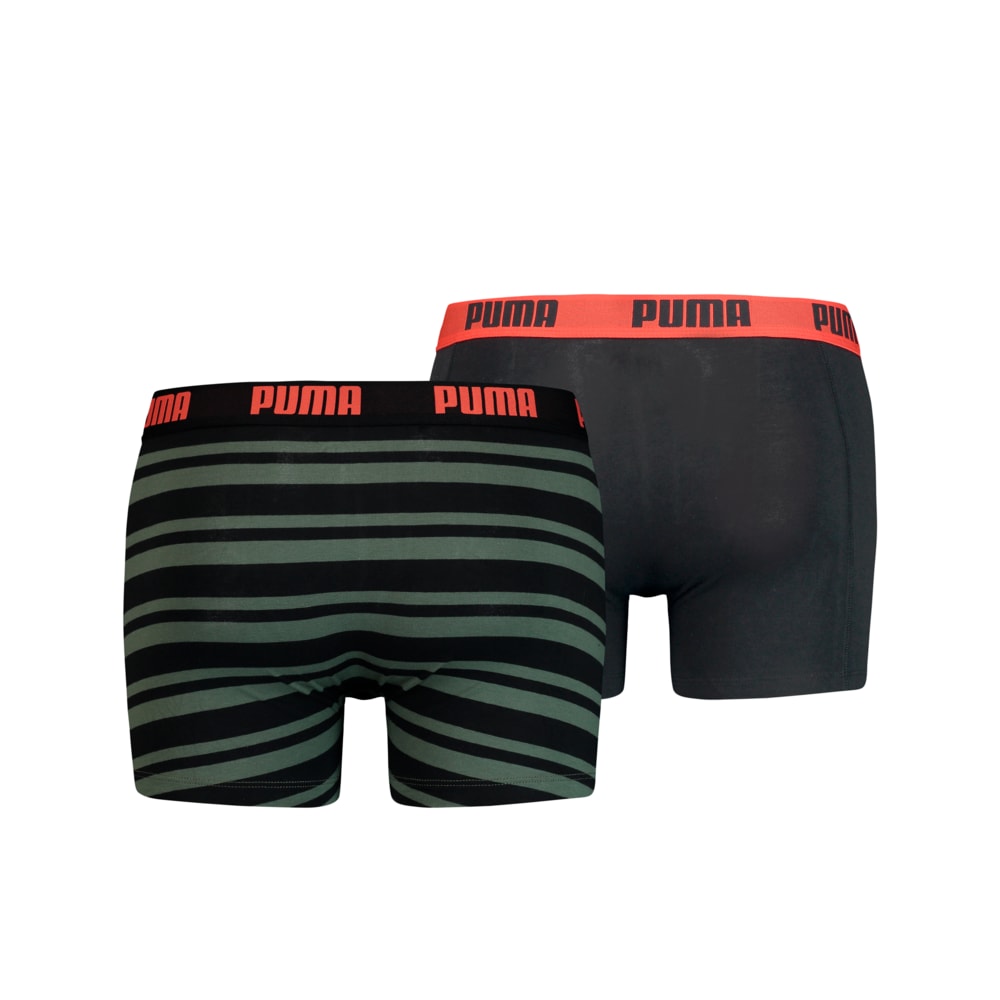Зображення Puma Чоловіча спідня білизна Heritage Stripe Men's Boxers 2 Pack #2: army green