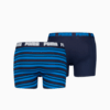 Изображение Puma Мужское нижнее белье Heritage Stripe Men's Boxers 2 Pack #8: Blue