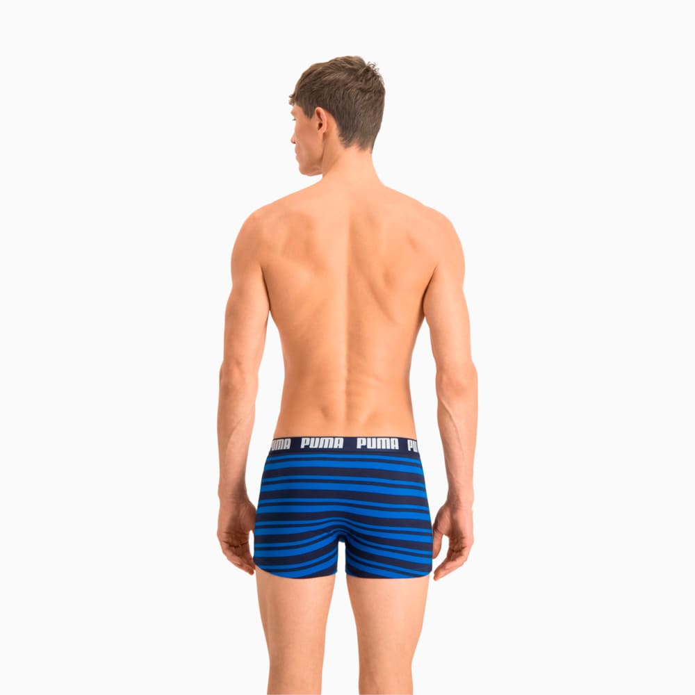 Изображение Puma Мужское нижнее белье Heritage Stripe Men's Boxers 2 Pack #2: Blue