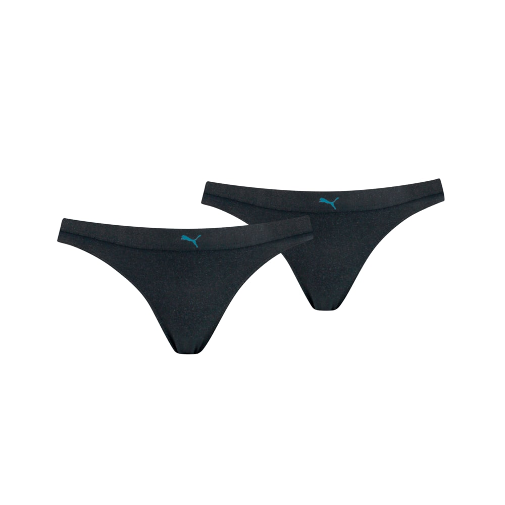 Зображення Puma Жіноча спідня білизна Sparkling Women’s Bikini Briefs 2 Pack #1: blue / black