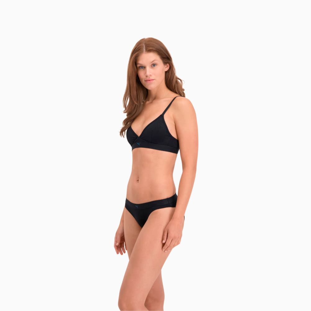 Зображення Puma Жіноча спідня білизна Sparkling Women’s Bikini Briefs 2 Pack #2: blue / black