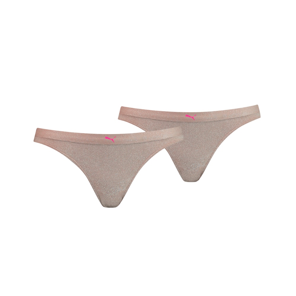 Зображення Puma Жіноча спідня білизна Sparkling Women’s Bikini Briefs 2 Pack #1: Champagne