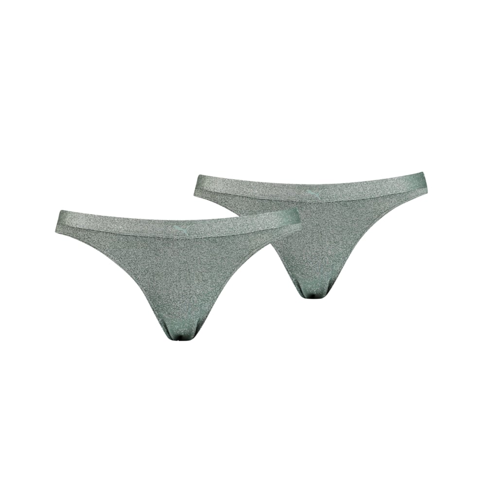 Зображення Puma Жіноча спідня білизна Sparkling Women’s Bikini Briefs 2 Pack #1: dark green combo