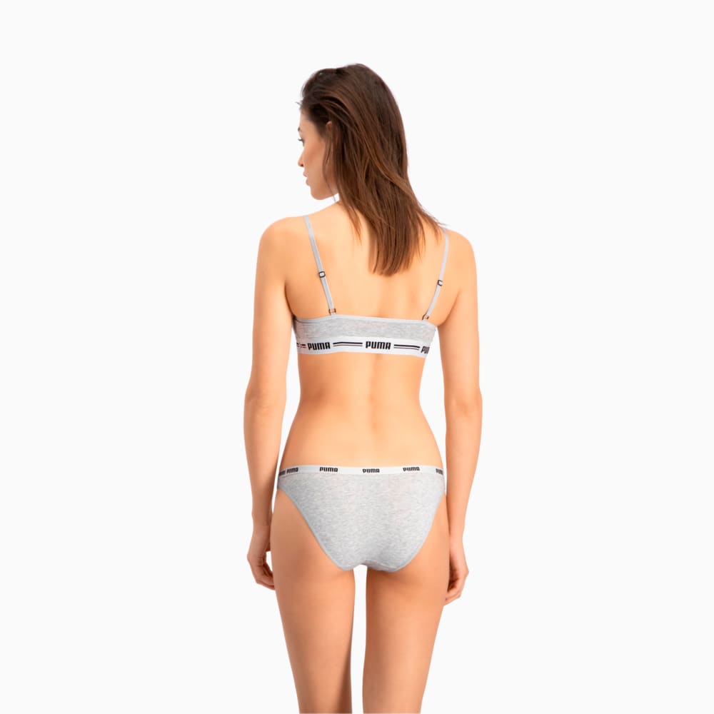 Изображение Puma Женское нижнее белье Women's Bikini Briefs 2 Pack #2: grey / grey