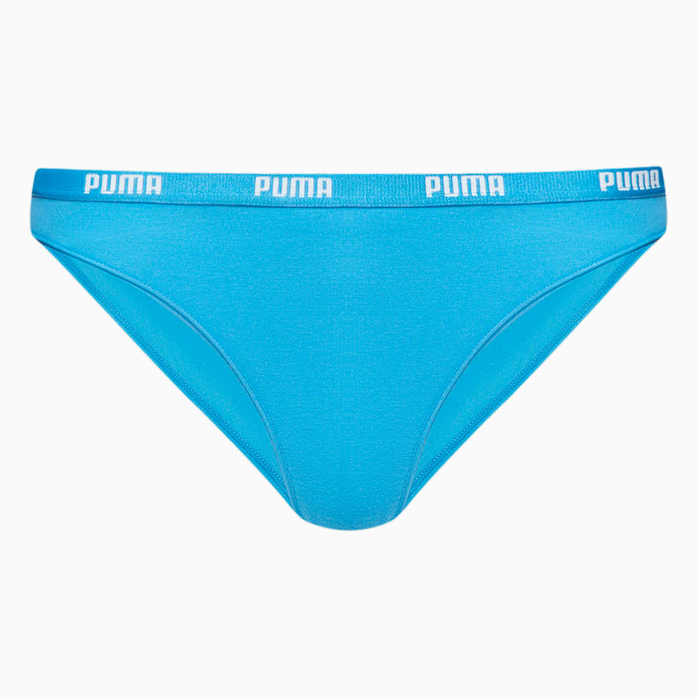Изображение Puma Женское нижнее белье Women's Bikini Briefs 2 Pack #1: placid blue