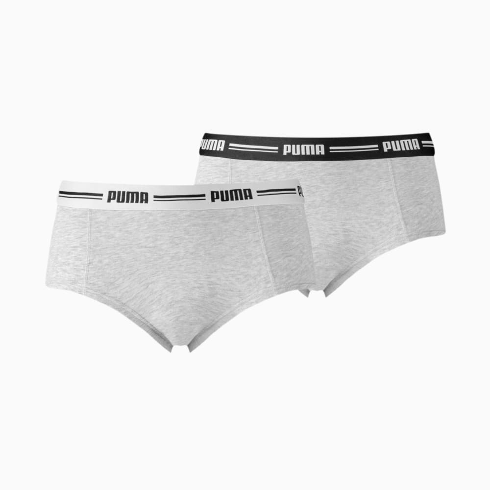 Зображення Puma Жіноча спідня білизна Women's Mini Shorts 2 Pack #1: grey / grey