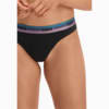 Изображение Puma Женское нижнее белье Women's Thong 2 Pack #5: black / various logo colors