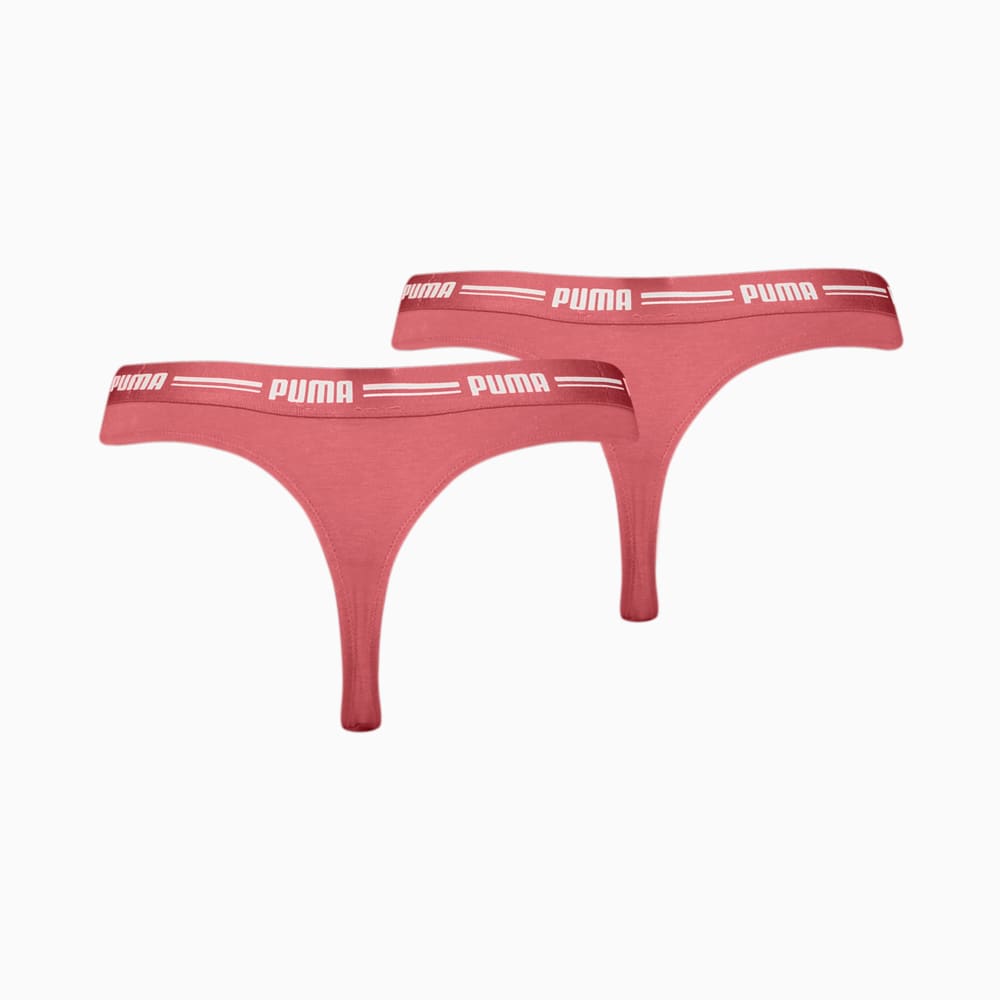 Изображение Puma Женское нижнее белье Women's Thong 2 Pack #2: Wine-Red