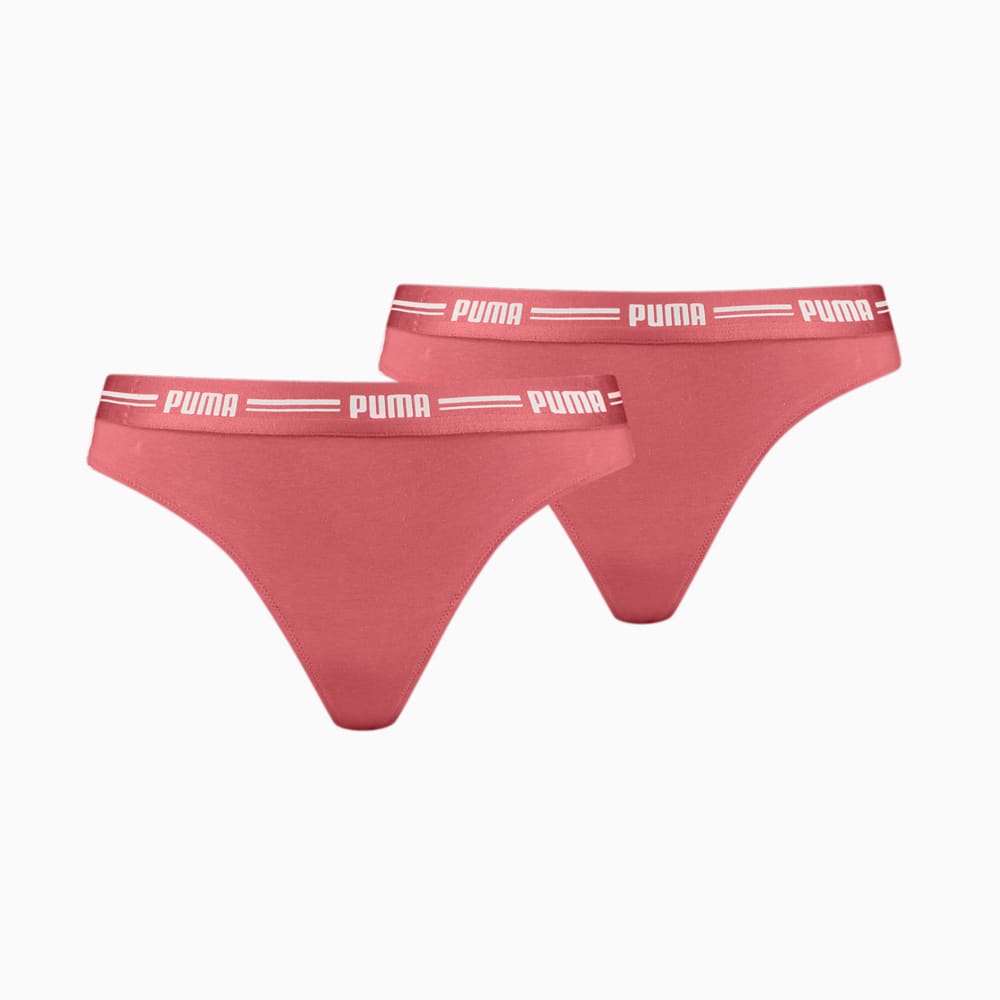 Зображення Puma Жіноча спідня білизна Women's Thong 2 Pack #1: Wine-Red