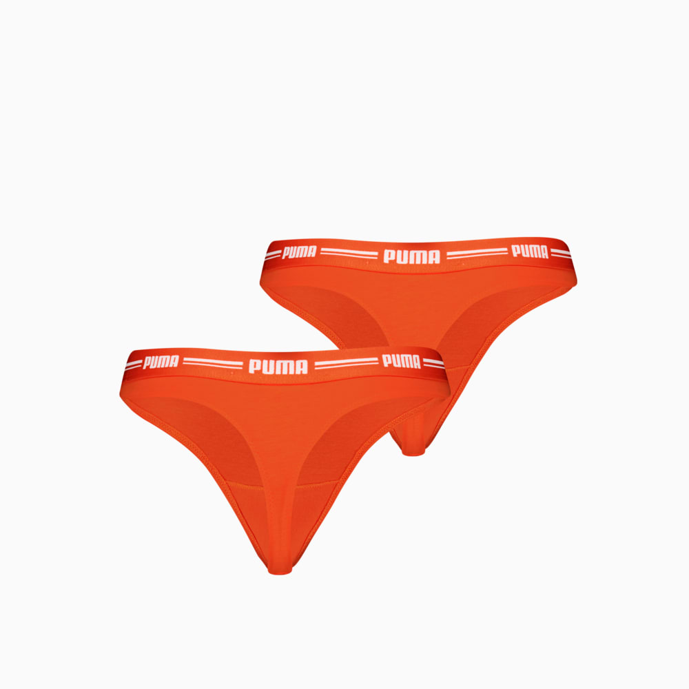 Изображение Puma Женское нижнее белье Women's Thong 2 Pack #2: Flame Orange