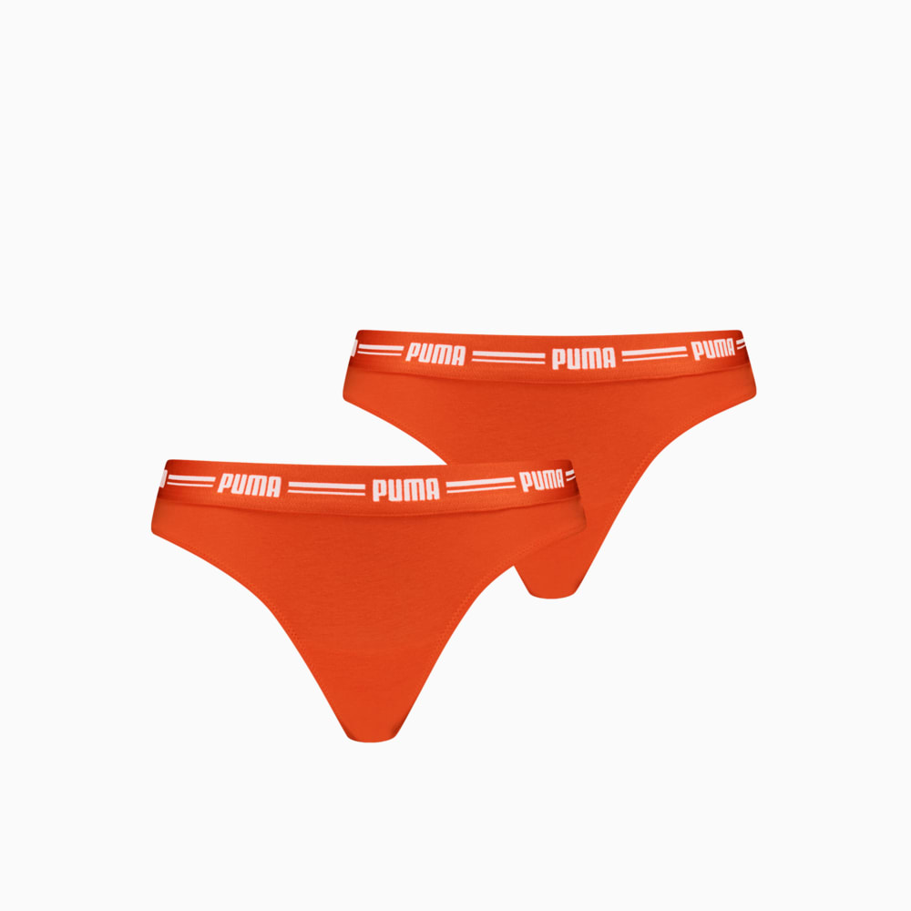 Изображение Puma Женское нижнее белье Women's Thong 2 Pack #1: Flame Orange