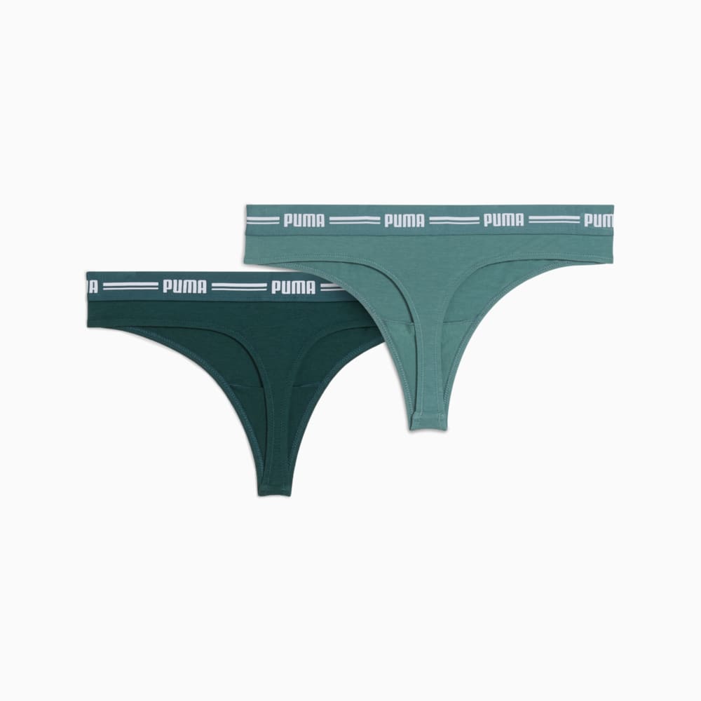 Зображення Puma Жіноча спідня білизна Women's Thong 2 Pack #2: Dark Green Moss