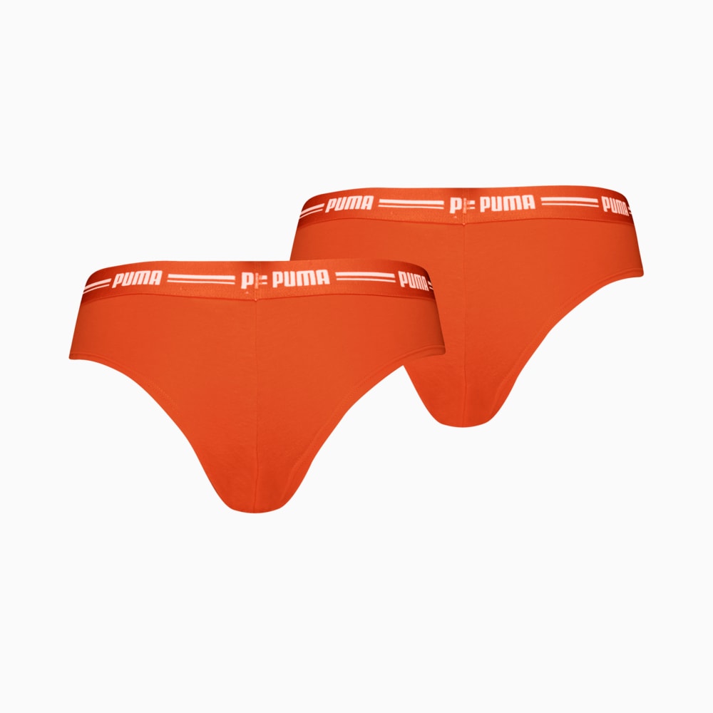 Изображение Puma Женское нижнее белье PUMA WOMEN BRAZILIAN 2P PACK #2: Flame Orange