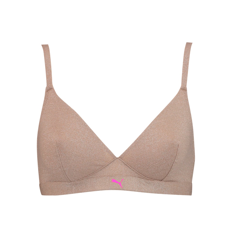 Зображення Puma Бюстгальтер Sparkling Women’s Triangle Bra 1 Pack #1: Champagne