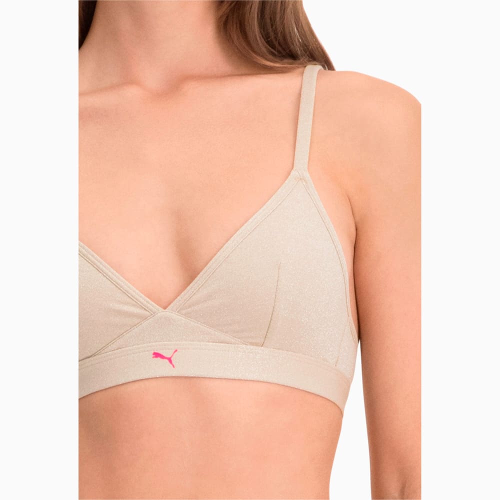 

PUMA - female - Бра Sparkling Women's Triangle Bra 1 Pack – Champagne –, Бежевый