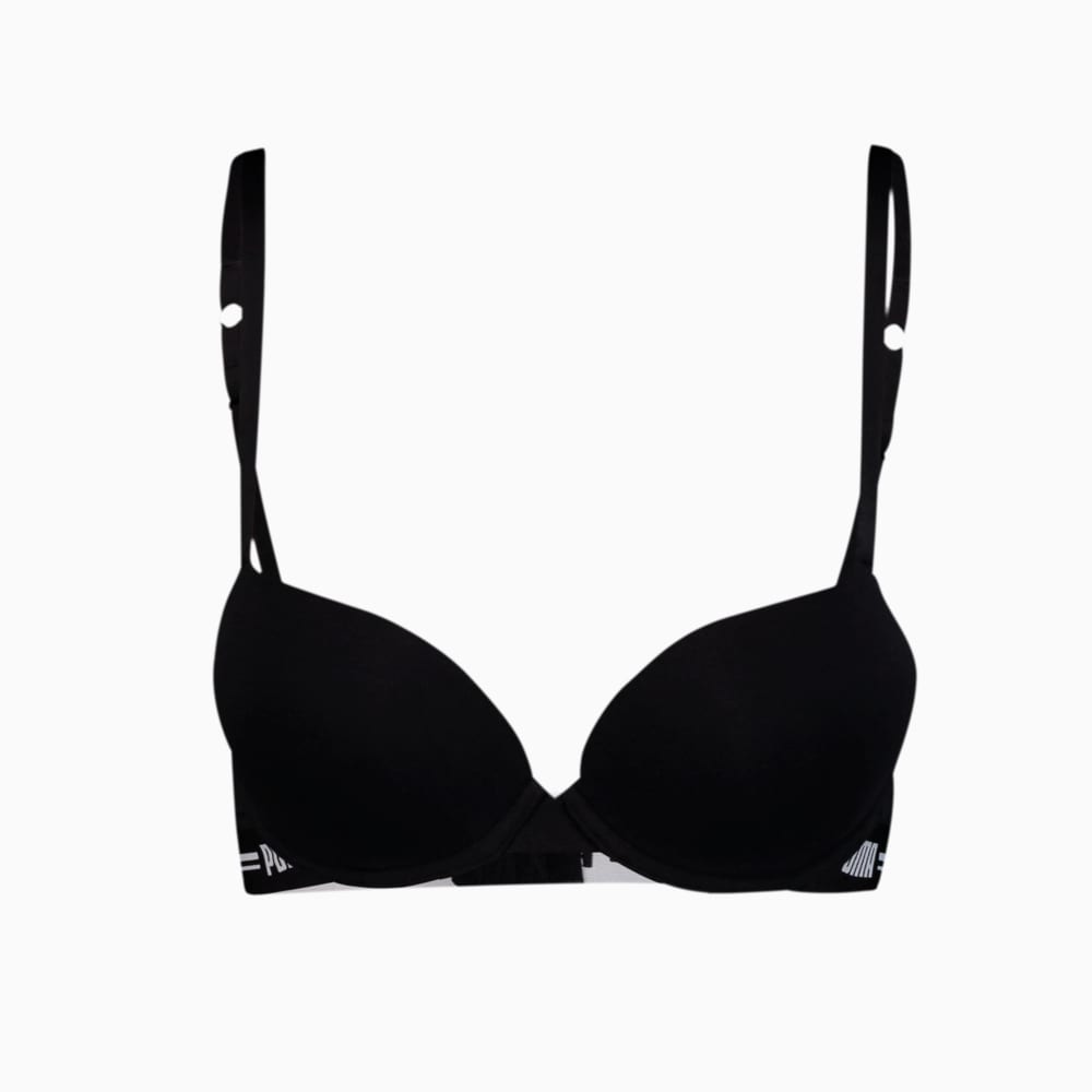 Изображение Puma Бра PUMA WOMEN T-SHIRT BRA 1P #1: black