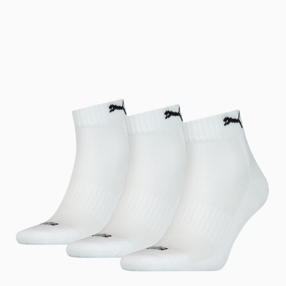 Unisex Cushioned Quarter Socks 3 pack 20 White White Puma 907943 02