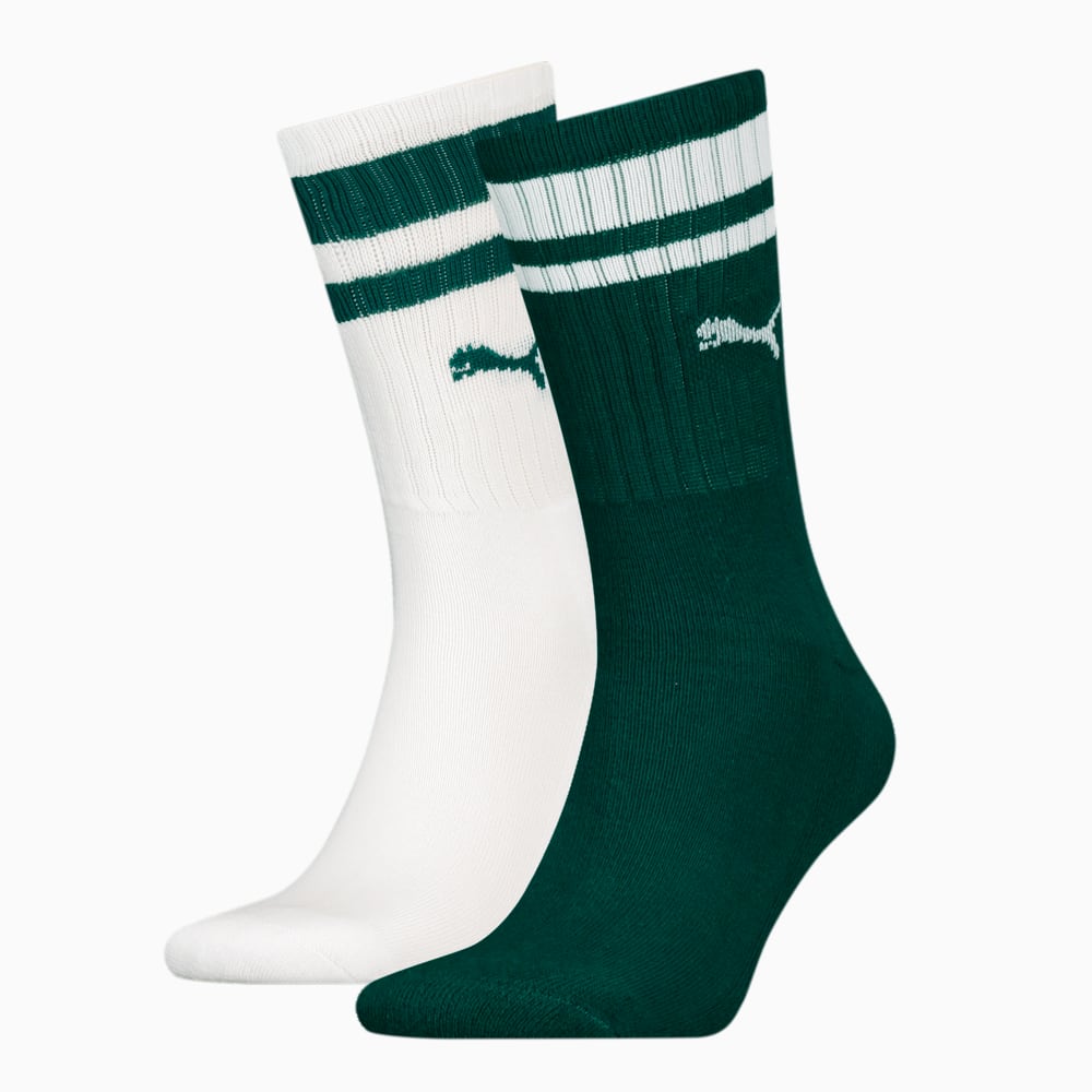 Зображення Puma Шкарпетки Unisex Crew Heritage Stripe Socks 2 pack #1: Green