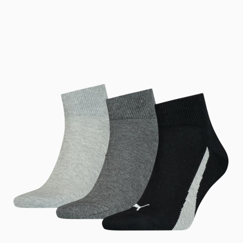 Изображение Puma Носки Unisex Lifestyle Quarter Socks 3 pack #1: black / white