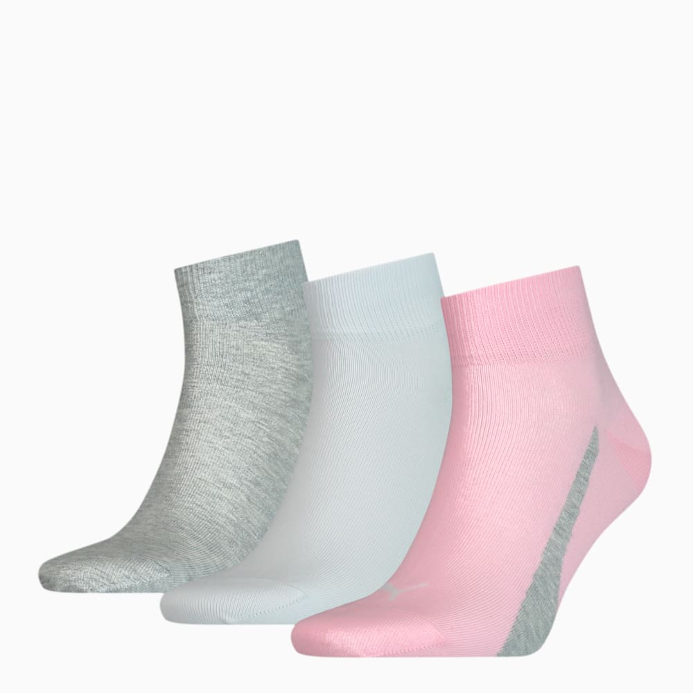 Зображення Puma Шкарпетки Unisex Lifestyle Quarter Socks 3 pack #1: basic pink