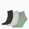 Изображение Puma Носки Unisex Lifestyle Quarter Socks 3 pack #1: black/green/grey