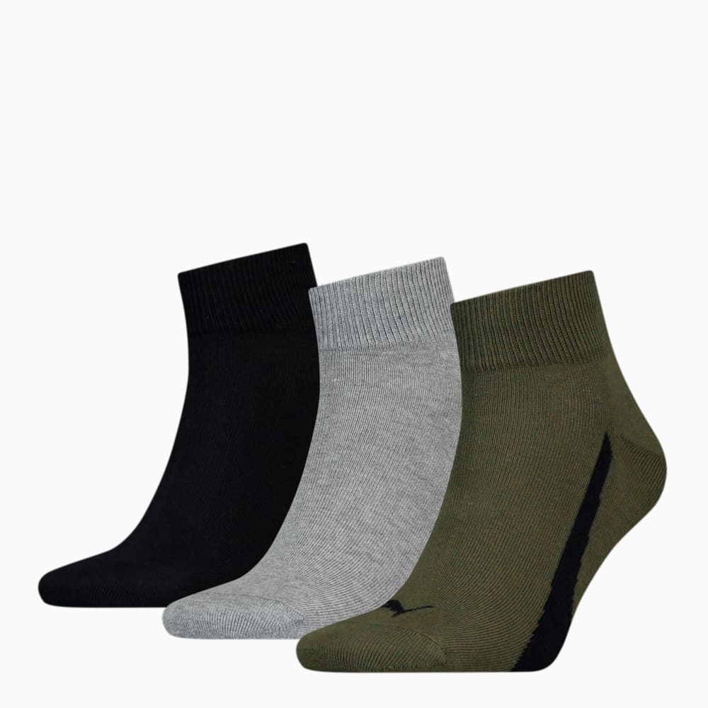 Изображение Puma Носки Unisex Lifestyle Quarter Socks 3 pack #1: Green