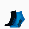Зображення Puma Шкарпетки Unisex BWT Lifestyle Quarter Socks 2 pack #1: navy / grey / strong blue