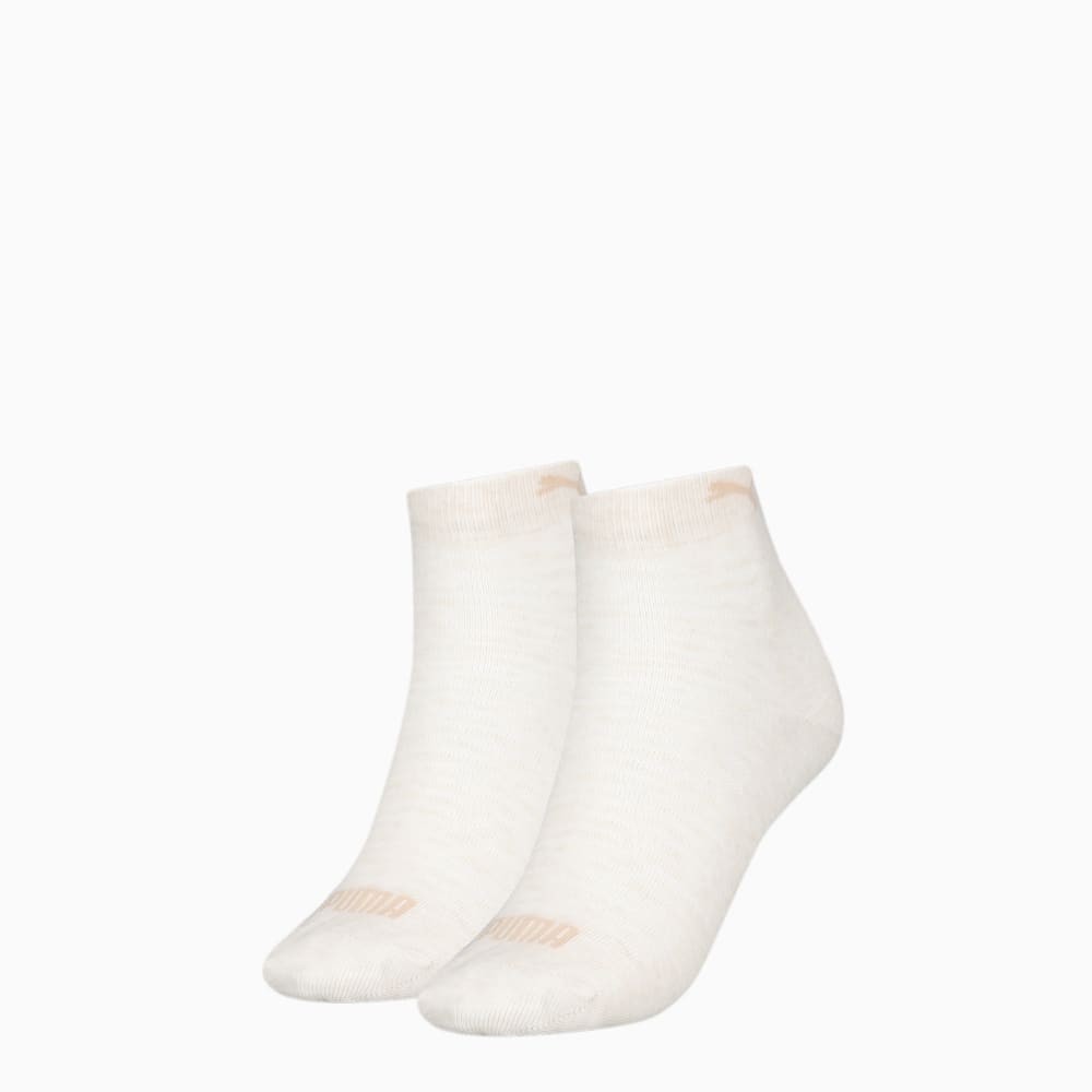 Зображення Puma Шкарпетки Women's Quarter Socks 2 pack #1: Oatmeal