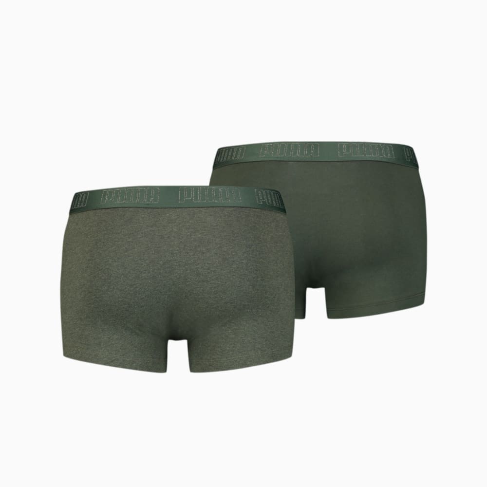 Изображение Puma Мужское нижнее белье Basic Men’s Trunks 2 pack #2: green melange