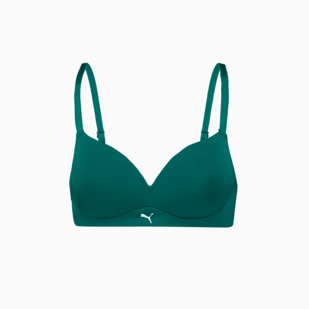 Изображение Puma Бра Women's Soft Padded Bra 1 pack #1: Green