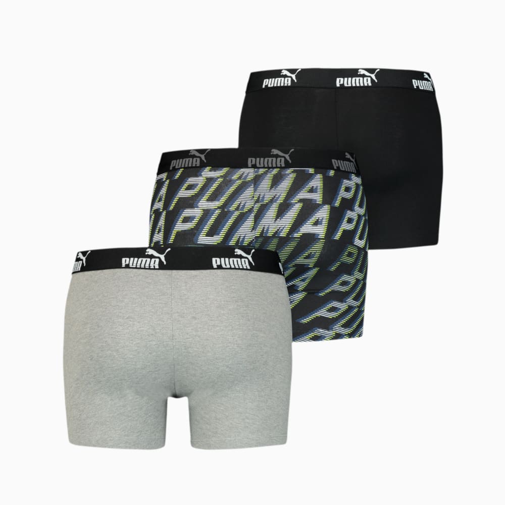 Изображение Puma Мужское нижнее белье PUMA MEN PROMO BOXER 3P #2: grey / black