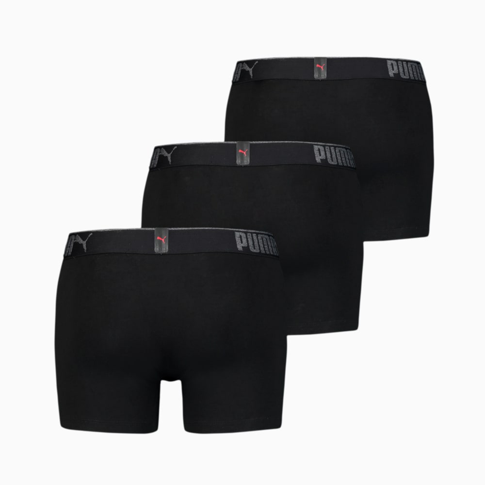 Изображение Puma Мужское нижнее белье  Premium Sueded Cotton Men’s Boxers 3 pack #2: black